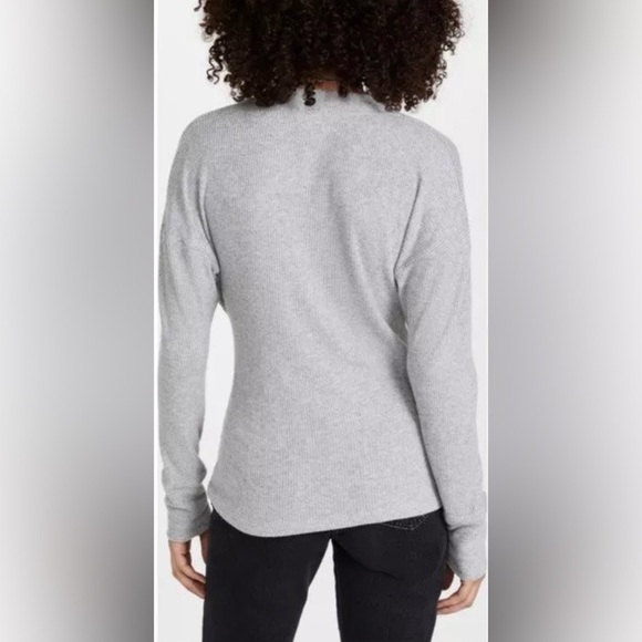LNA REVOLVE Brushed Ribbed Cardigan Sweater Grey SZ XSmall NEW WITH TAG - Picture 8 of 8